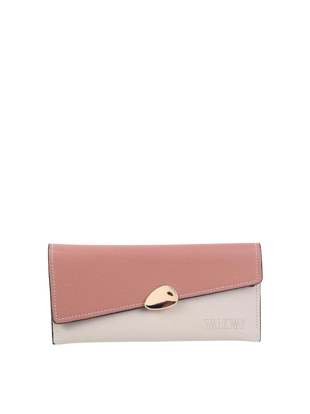 walkway by metro women colourblocked two fold wallet