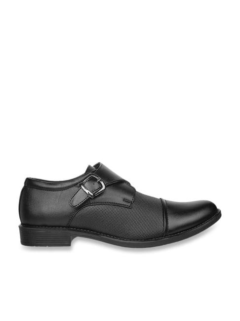 walkway men's black monk shoes