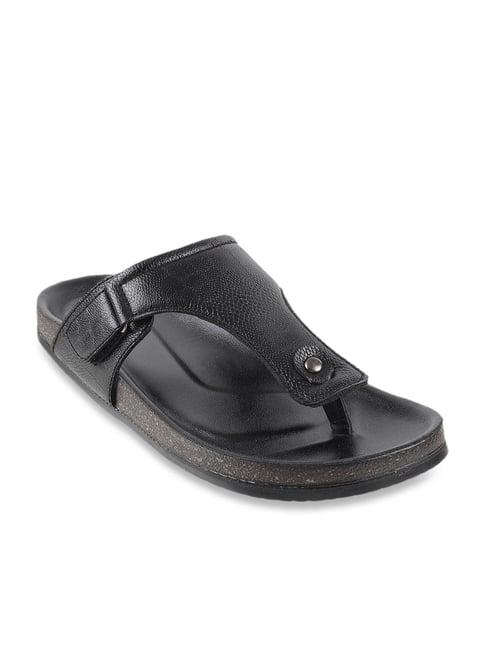 walkway men's charcoal black thong sandals