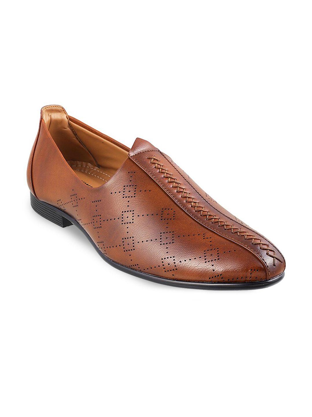 walkway men brown perforations slip-on sneakers