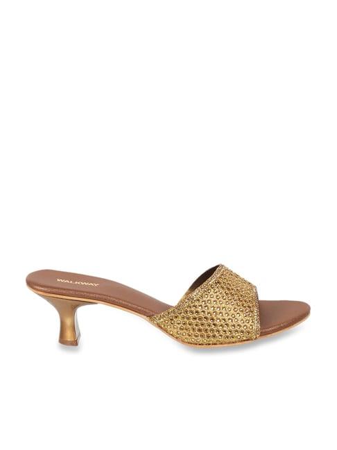walkway women's antique gold casual sandals