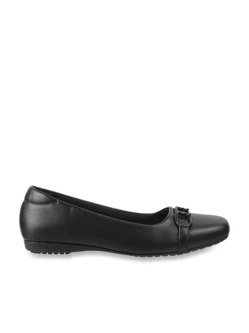 walkway women's black flat ballets