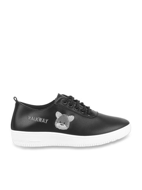 walkway women's black sneakers