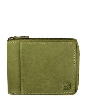 wallet with stitched detail