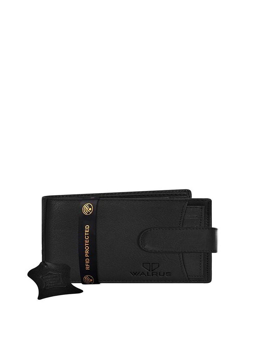 walrus leather two fold wallet