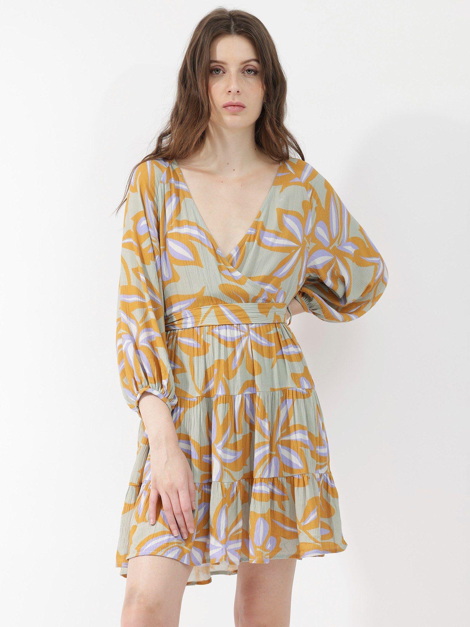 walter light multi viscose dress