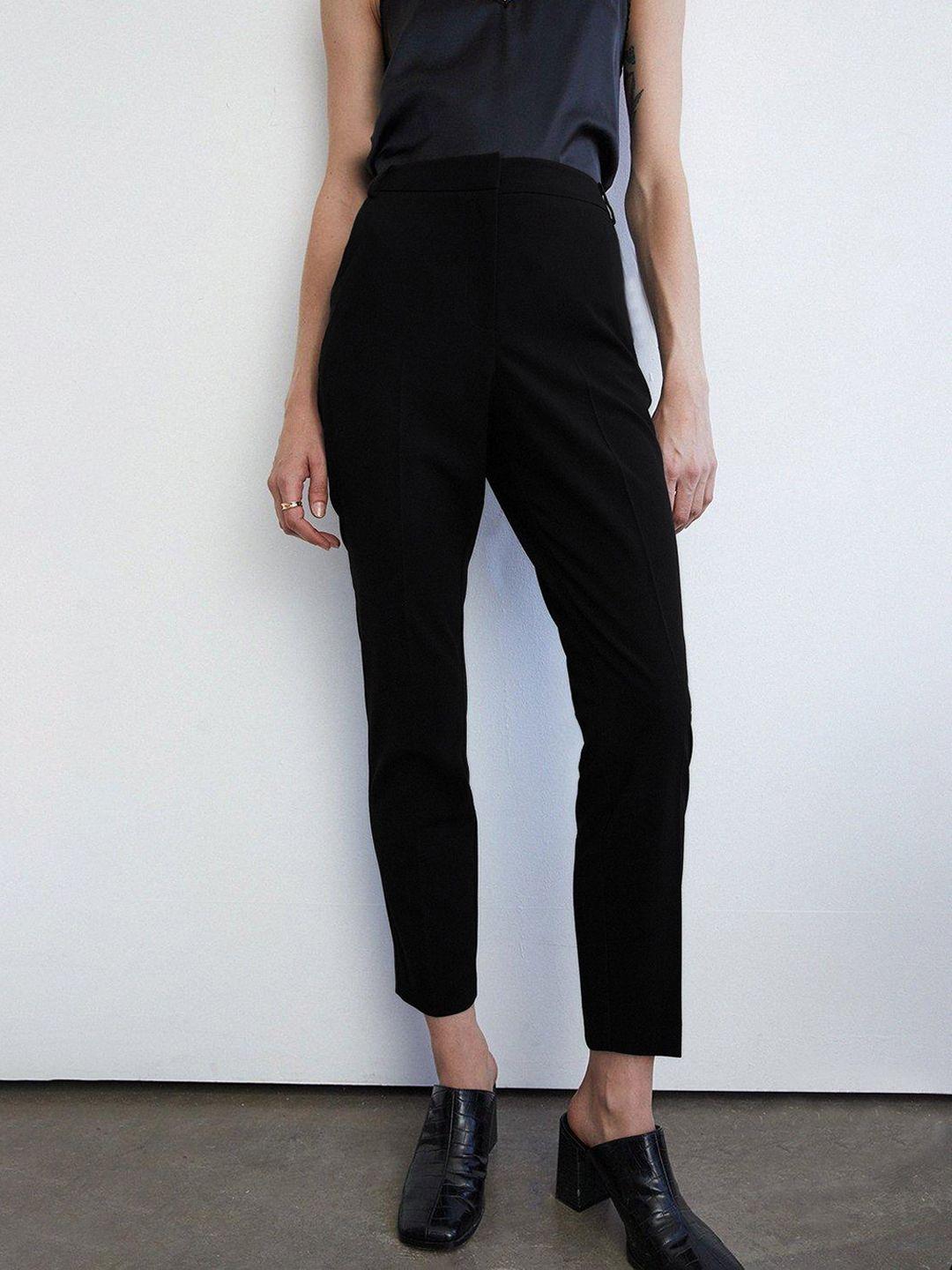 warehouse women slim fit cropped trousers