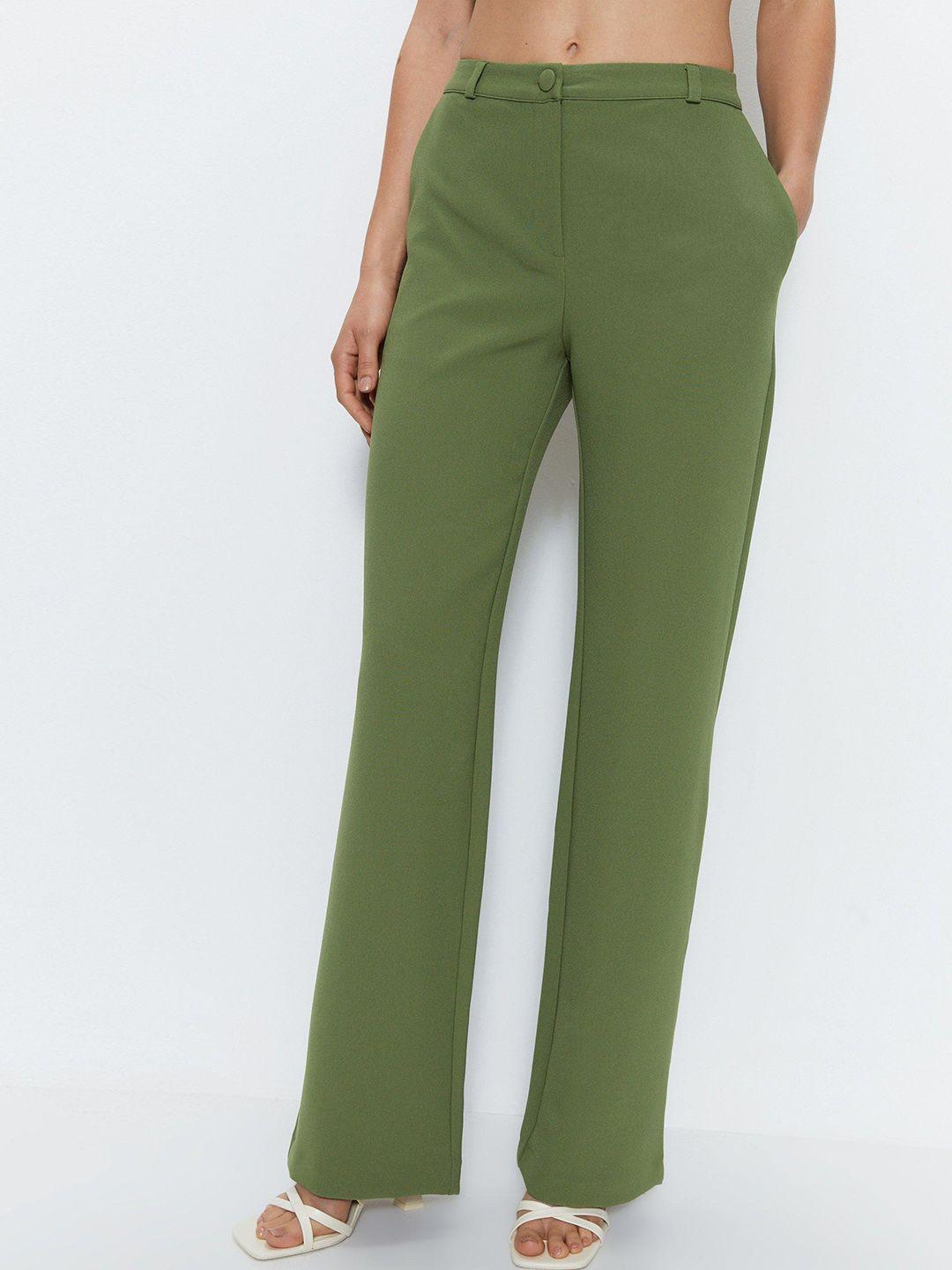 warehouse women tailored straight fit trousers