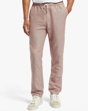 warren cotton-linen twill joggers