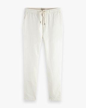 warren cotton-linen twill joggers