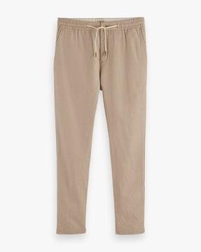 warren cotton-linen twill joggers