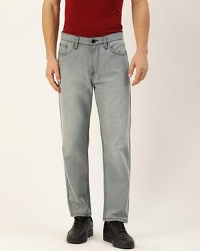 washed cotton jeans