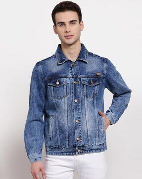 washed denim jacket