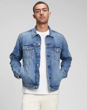 washed denim jacket