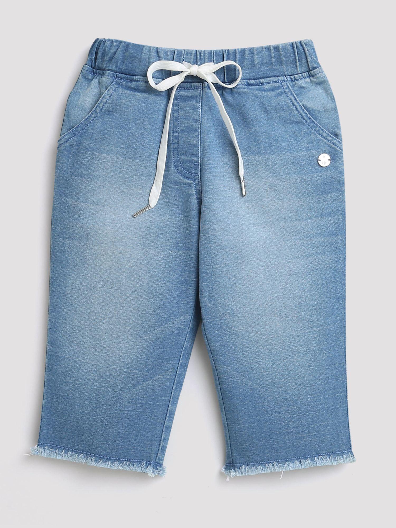 washed denim jeans - light blue