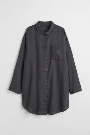 washed linen nightshirt