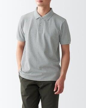 washed pique polo t-shirt
