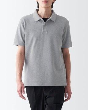 washed pique polo t-shirt