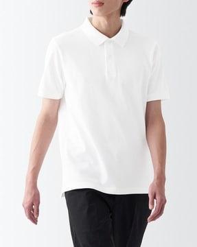 washed pique polo t-shirt