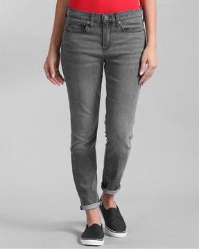 washed relaxed fit jeans
