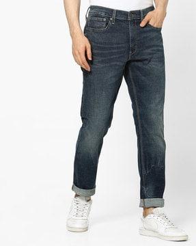 washed relaxed fit jeans