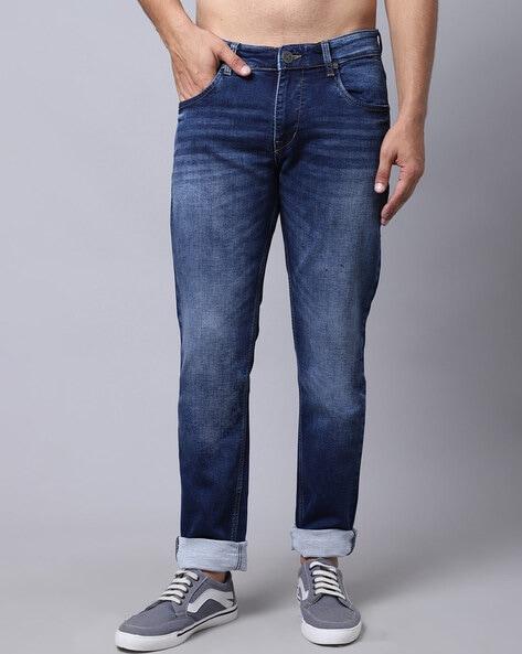 washed relaxed jeans