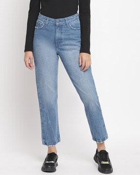 washed relaxed jeans