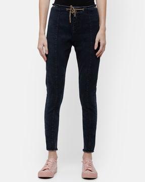 washed skinny fit jeans