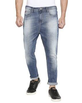 washed slim fit jeans