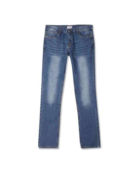 washed slim fit jeans