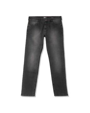 washed slim fit jeans