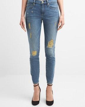 washwell distressed true skinny jeans