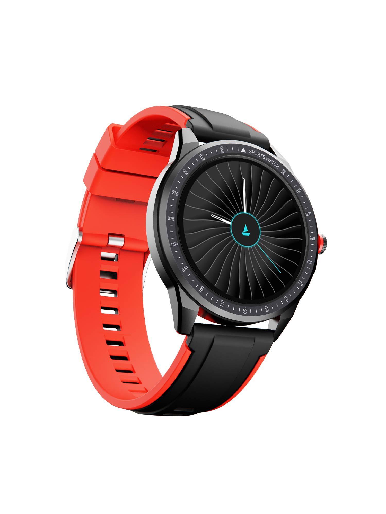 watch flash rtl smart watch with activity tracker, 7 days battery life - red