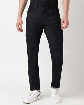 water-repellent stay denim tapered fit jeans