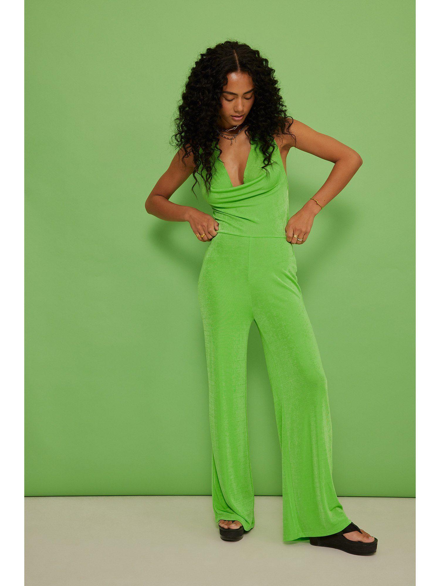 waterfall jumpsuit-green