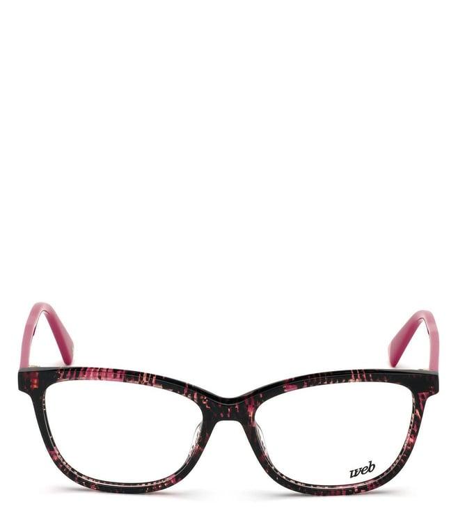 we53145255a uv protected italy designed square frames for women