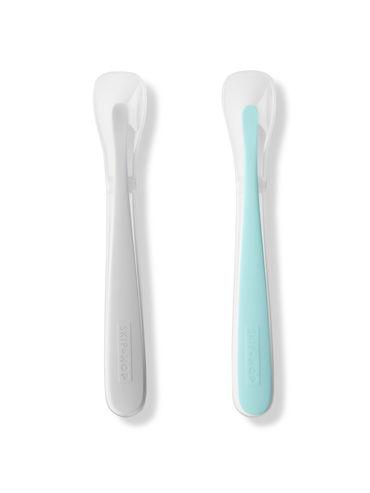 weaning accessory easy-feed spoons teal/grey 3m to 36m