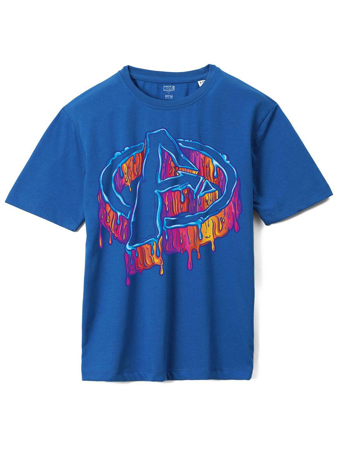 wear your mind boys avengers printed pure cotton oversized t-shirt