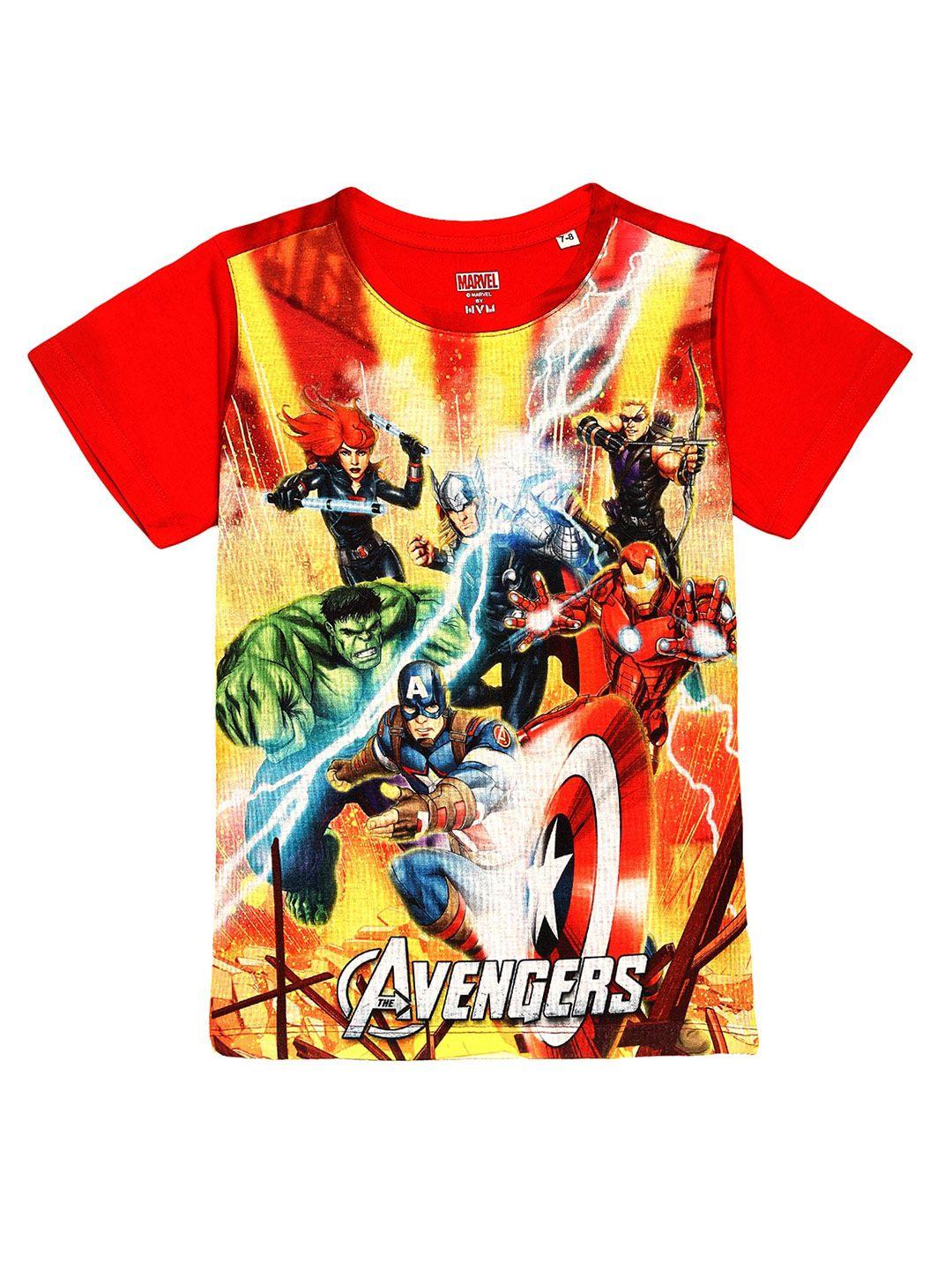wear your mind boys avengers printed t-shirt