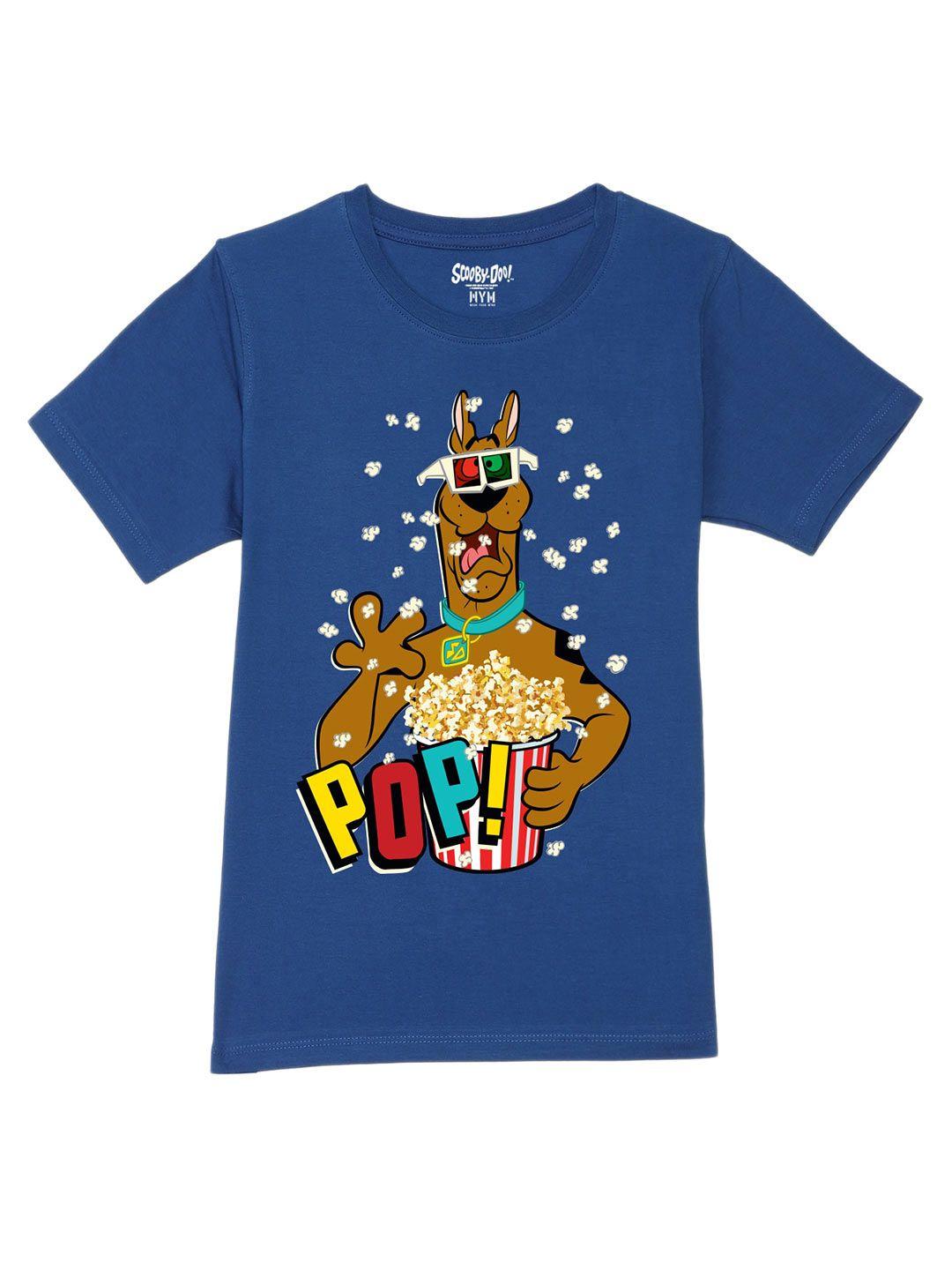 wear your mind boys graphic scooby doo printed pure cotton t-shirt