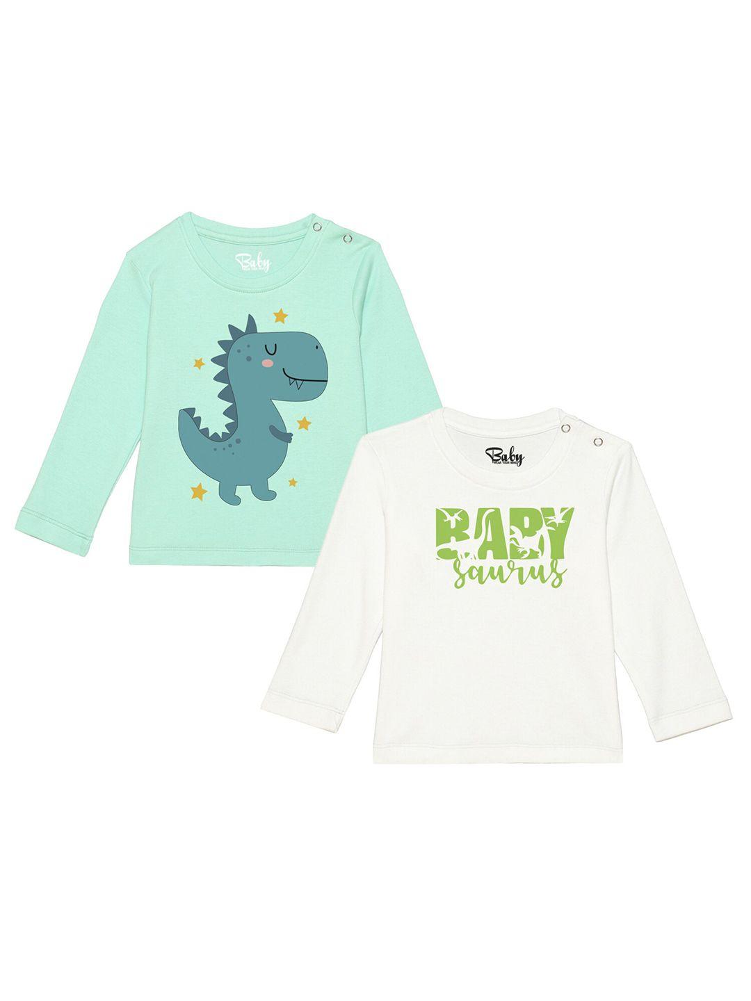 wear-your-mind-boys-set-of-2-green-&-off-white-typography-printed-t-shirt