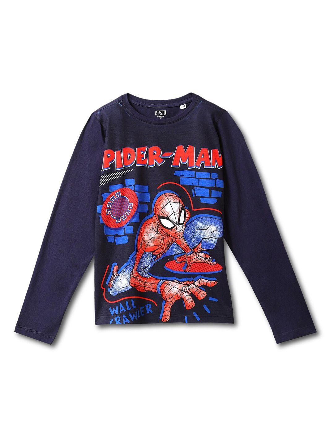 wear your mind boys spiderman printed t-shirt