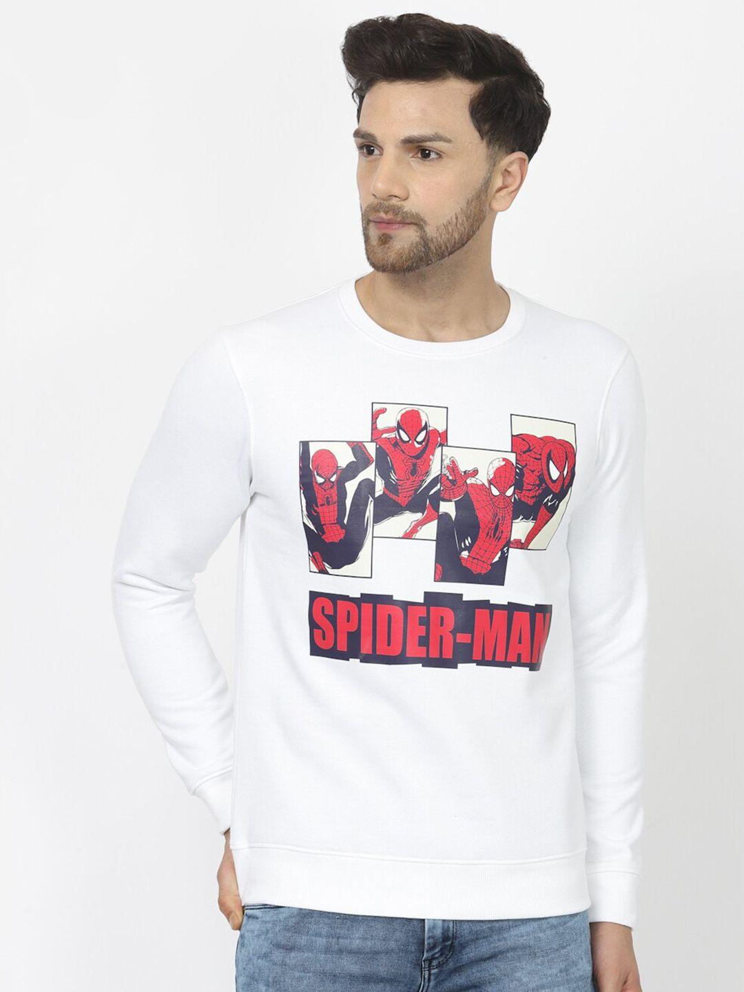 wear your mind spider man printed long sleeves pullover