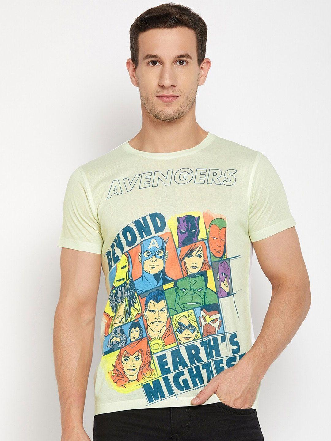 wear your mind avengers printed t-shirt