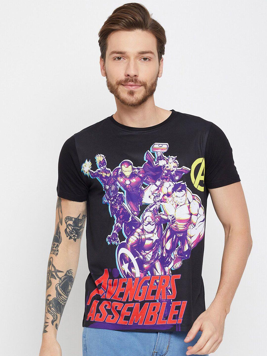 wear your mind avengers printed t-shirt