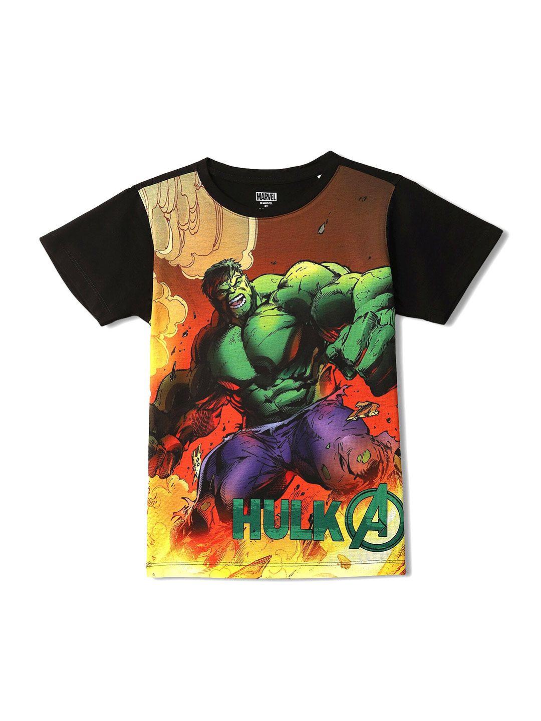 wear your mind boys hulk graphic printed cotton t-shirt