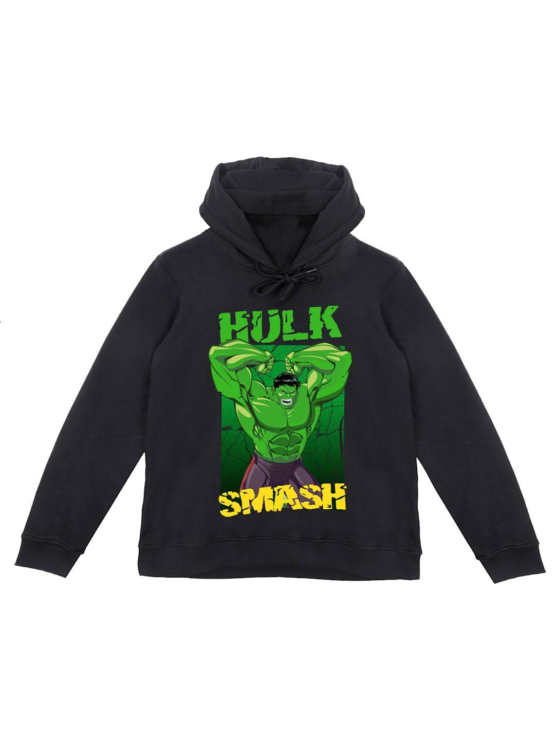 wear your mind boys hulk printed hooded sweatshirt