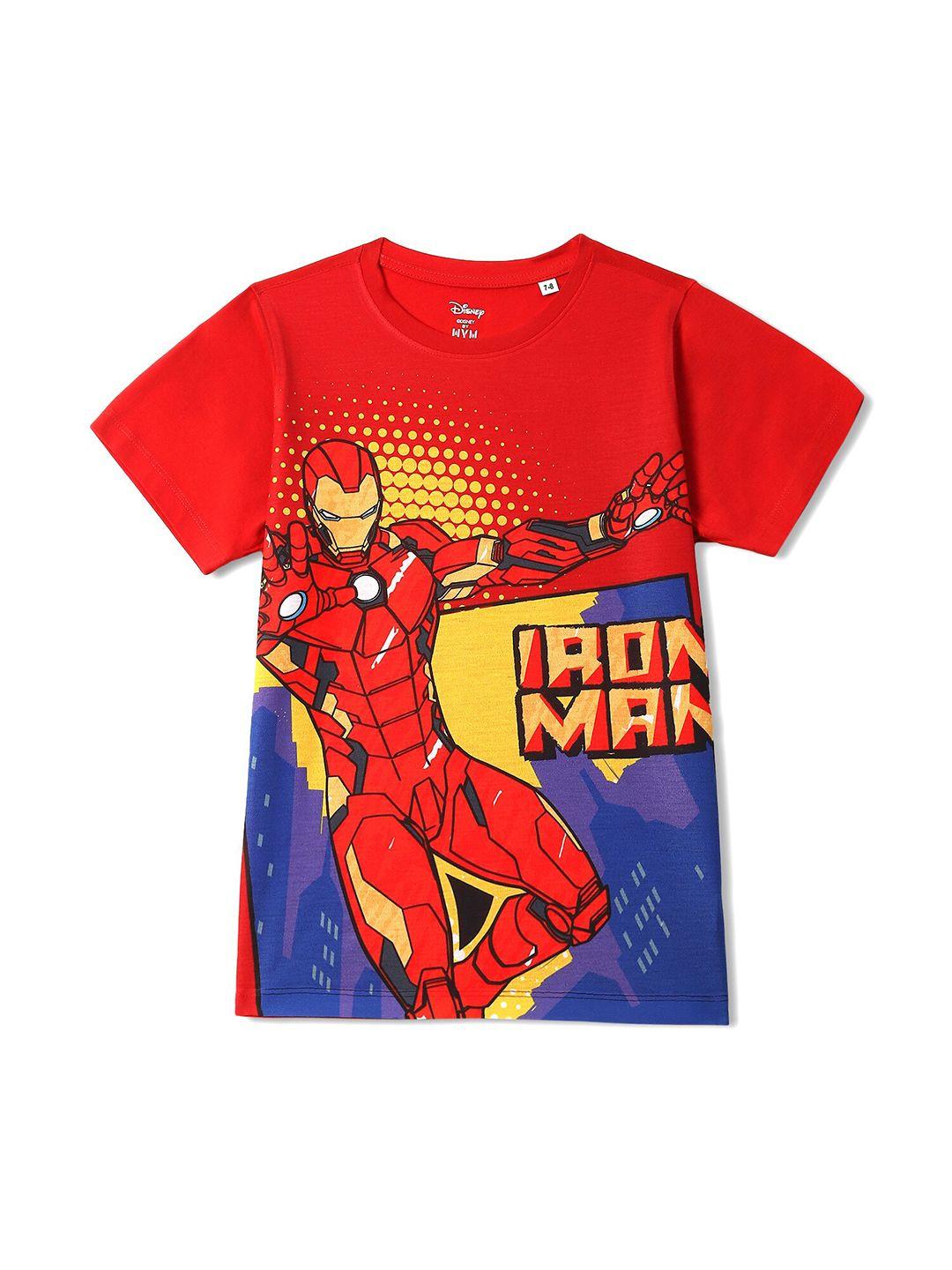 wear your mind boys iron man printed short sleeves t-shirt