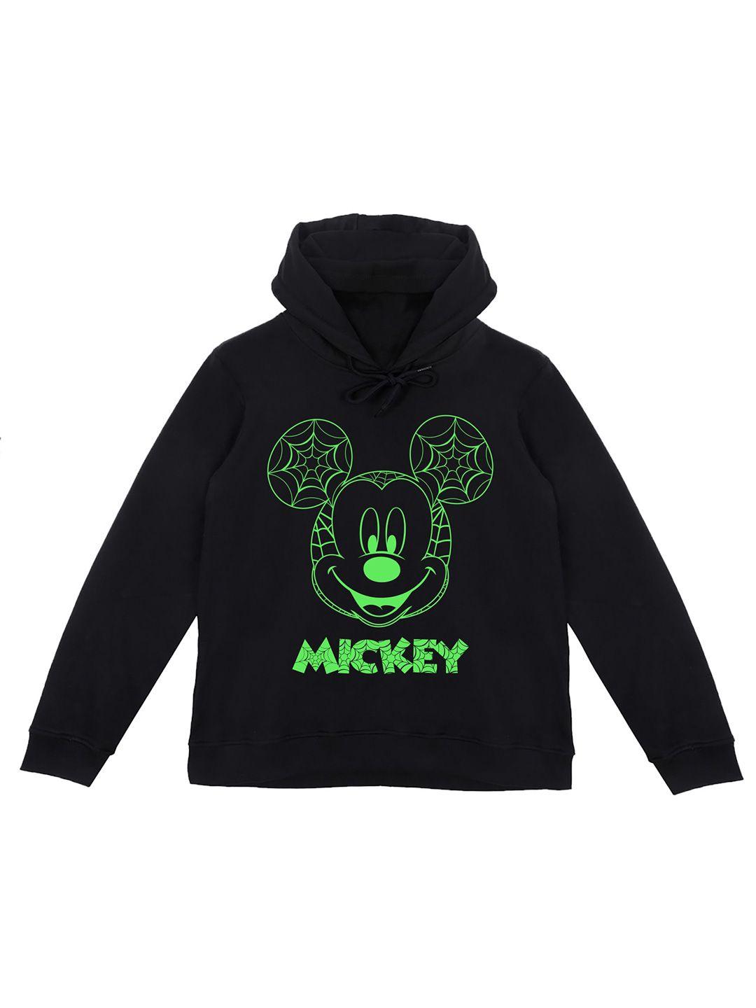 wear your mind boys mickey mouse printed hooded cotton sweatshirt