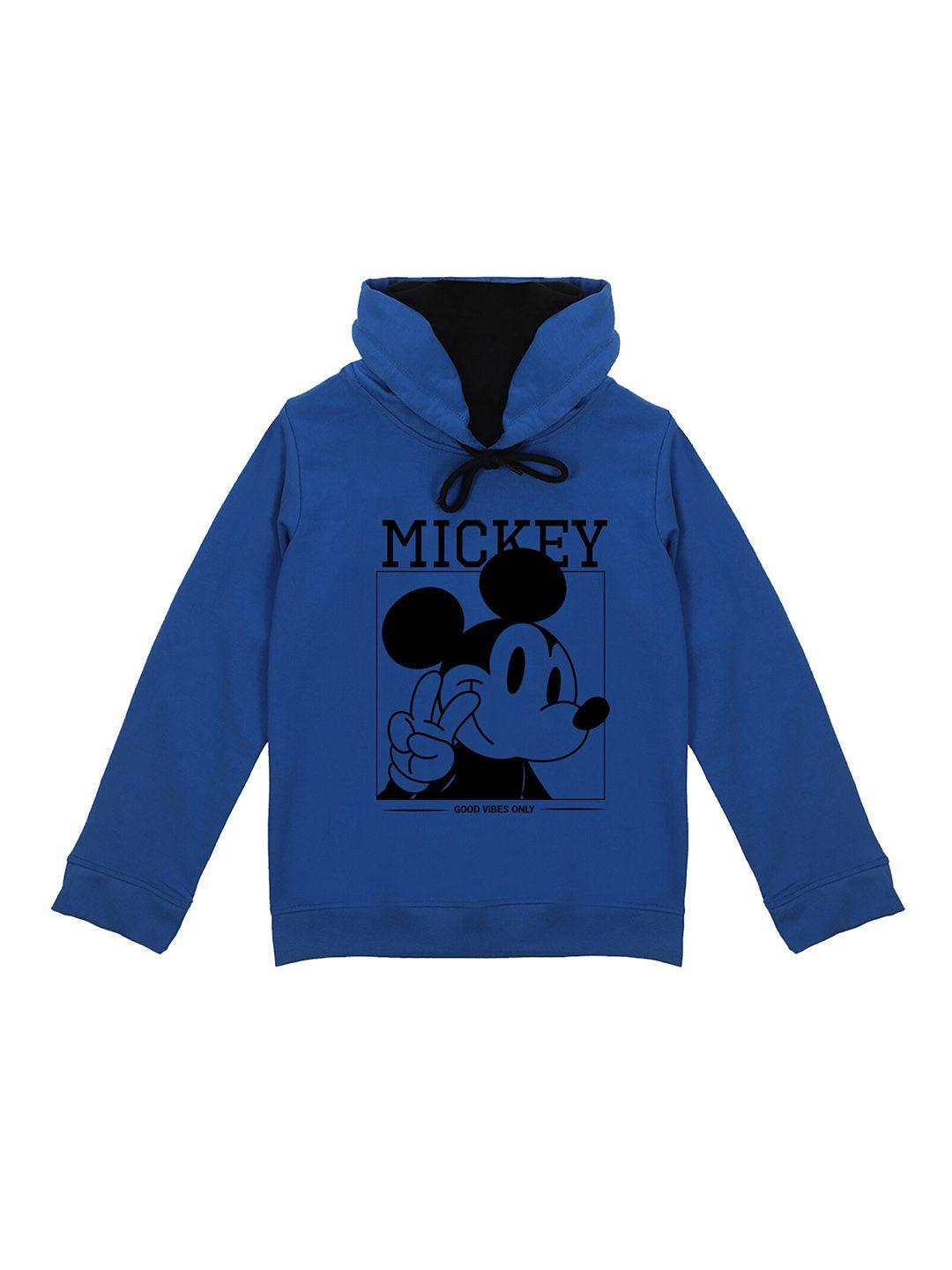 wear your mind boys mickey mouse printed hooded pullover sweatshirt